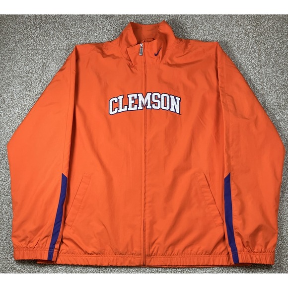 Nike Jackets & Blazers - Nike‎ Team Clemson Tigers Full Zip Jacket Orange XXL Lightweight Windbreaker